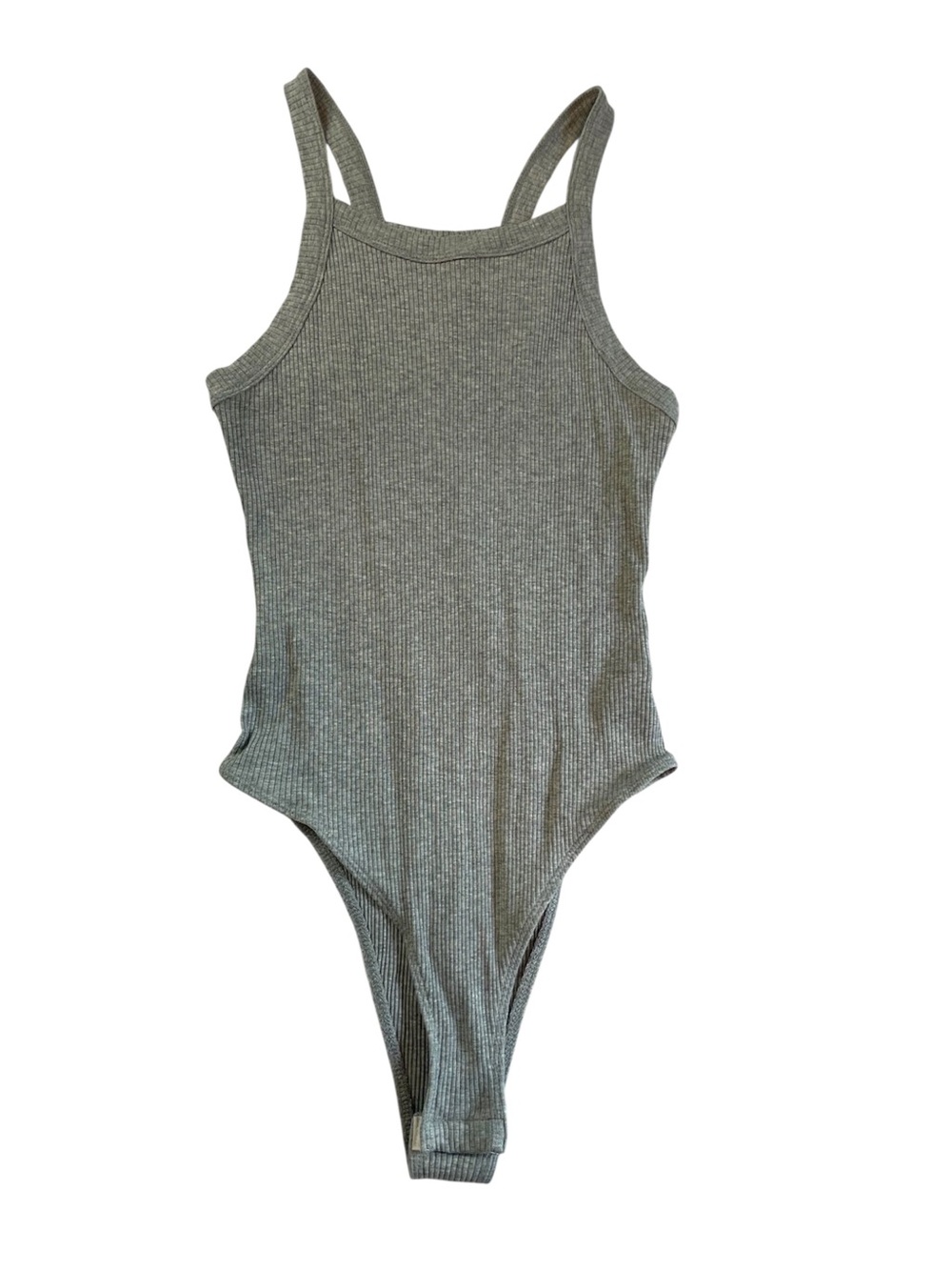 Urban Outfitters | Grey Ribbed Bodysuit